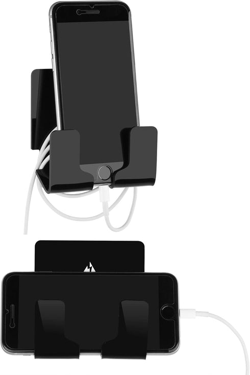 TXEsign Adhesive Wall Phone Holder Mount | Smartphone External Battery Wall Holder (Black)