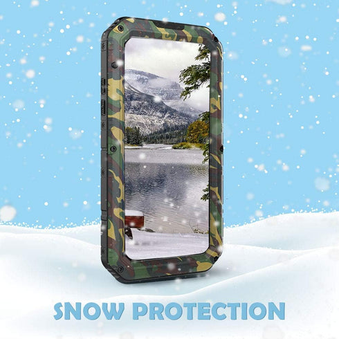 Mitywah Heavy Duty Waterproof Case for iPhone XR, Shockproof Full Body Underwater Protective Metal Case 6.1 inch,