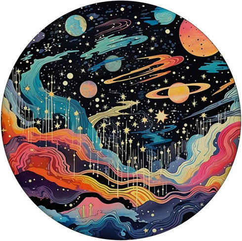 Space Galaxy Universe & Cosmic Stars Gouache Art PopSockets Standard PopGrip