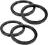 Wakauto 4 Pairs 6.5 inch Car Speaker Spacer Adapter Stackable Plastic Mount Bracket Ring
