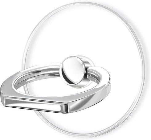 TACOMEGE Clear Cell Phone Grips Holder, Transparent Finger Ring Kickstand for Smartphone Tablet