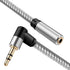 Headphone Extension Cable 25 ft, 3.5mm Male to Female Stereo Audio Extension, Double Shielded Braided Cord