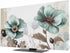 Yukro Blue Broccoli Indoor TV Dust Cover, Vintage Victorian Style Flowers Elastic TV