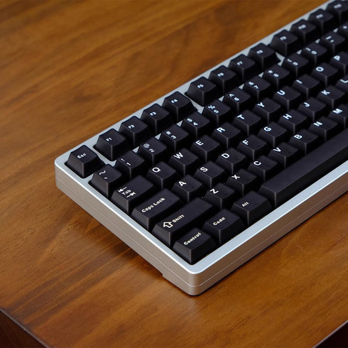 114 Keys PBT Doubleshot WOB Keycaps Cherry Profile Black Keycap Set for 61/64/87 Cherry MX Switches Mechanical Keyboard