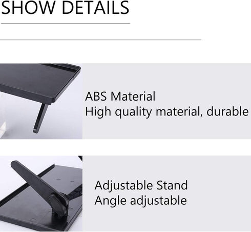 11.5 Inch Adjustable Screen Top Shelf Organizer for TV Computer Monitor Flat Screen, TV Mount Top Shelf Used to Place Soundbar Cable Box Speakers Apple TV Play-Station Camera Frames Remote