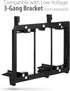 Fosmon HD8006 3-Gang 7.1 Surround Distribution Wall Plate for Home Theater, Gold Plated Copper