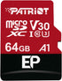 Patriot Memory 64GB A1 / V30 Micro SD Card for Android Phones, 4K Video Recording - PEF64GEP31MCX
