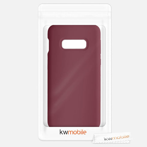 kwmobile Case Compatible with Samsung Galaxy S10e - TPU Silicone Phone Cover with Soft Finish, Rhubarb Red