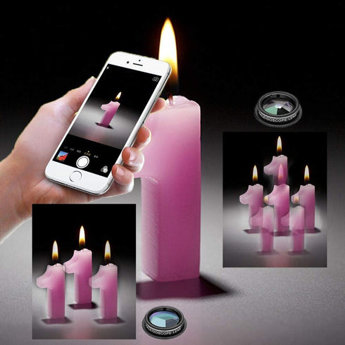 Godefa 14 1 14 13 12 11 Phone Camera Lens Kit, in Lenses with Selfie Light for iPhone Xs X Pro Samsung and Other