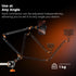 K&F CONCEPT 22" Magic Arm Clamp Kit, Overhead Desk Camera Mount, Long Articulating Friction Boom Arm for Phone, Action