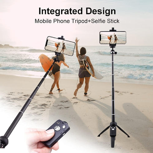 Tripod Monopod Selfie Stick 40 Inch with Wireless Remote Control, Phone Clip Holder for iPhone 15/14/13/12/11 Pro Max,