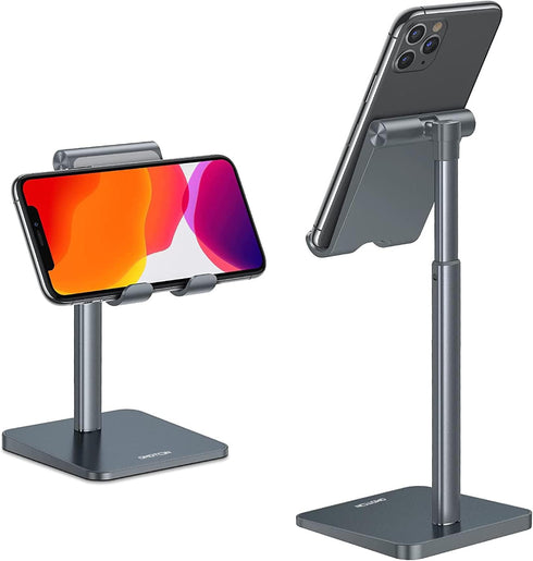 OMOTON Cell Phone Stand, Adjustable Angle Height Desk Phone Dock Holder for iPhone
