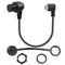 QIANRENON 90° Micro USB Panel Flush Mount Waterproof Extension Cable, Right Angle Male to Female Connector