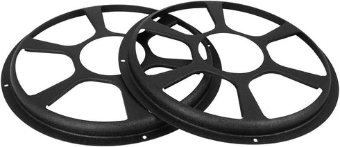 X AUTOHAUX Universal 12 Inch Black Car Audio Speaker Hollow Mesh Subwoofer Grill Cover Protector, 2 Pcs