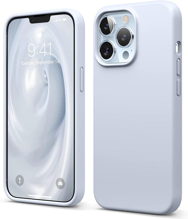 elago Liquid Silicone Case for iPhone 13 Pro (6.1"), Premium Silicone, Full Body Protection, Light Blue