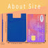 Adhesive Phone Wallet Card Holder for Phone Case, Silicone Credit Card Pocket for iPhone and Android Phones