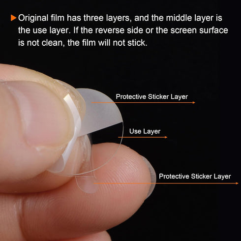 5pcs Watch Glass Screen Protectors, 20mm Anti-Blue Light TPU Anti-Scratch Waterproof Protective Film for Smartwatch