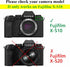 X-T30 Screen Protector for Fujifilm X-T30 X-T20 X-T10 X-E3, 0.3mm 9H Tempered Glass Film Anti-Scratch - 3 Pieces