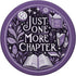 Just One More Chapter Bookish Botanical Purple PopSockets Standard PopGrip