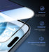 MAGIC JOHN iPhone 15 Tempered Glass Screen Protector 6.1" - 2 Pack, Bubble Free, HD Clear, Dynamic Island Compatible.