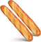 jojofuny 2-Pack Artificial French Baguette 13.58In Realistic Pu Fake Bread Loaves for