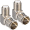 F Male to Female Right Angle Coax Connectors Type F Adapters Push on Coaxial Quick Connect RG6 for Wall Mounted TV,