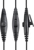Over The Ear PTT Mic Earpiece for Two Way Radio Headset with Boom Mic for Baofeng Kenwood Retevis Walkie Talkie