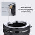 K&F Concept Lens Mount Adapter MD-NEX IV for Minolta Rokkor Lens and Sony E Mount Camera Body