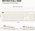 USB Wired Computer Keyboard, Full Size Office Keyboard with Number Pad, Caps Indicators, Foldable Stands for PC Laptop