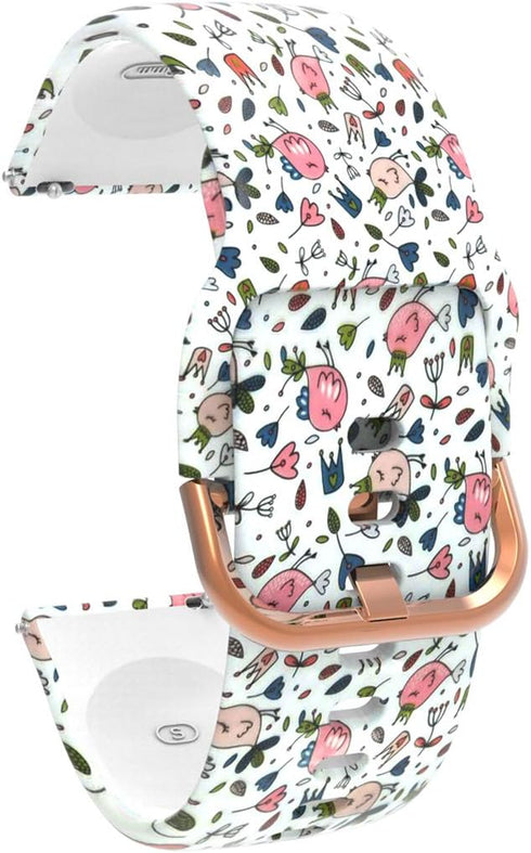 FitTurn Watch Bands for Xplora X6 Play Smart Watch, Replaceable Soft Silicone Cute Pattern Printed Sport Bands