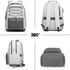 School Backpack for Teens Girls, Aesthetic College Large Bookbag for Women Students, 15.6 Inch Laptop Bag (Dark Grey &