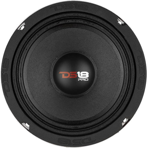 DS18 PRO-X6MSE Loudspeaker, 6.5" Midrange, 450W Max, 225W RMS, 8 Ohms, Premium Audio Door Speakers for Car or Truck