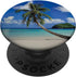 Tropical Beach Palm Tree Ocean PopSockets Standard PopGrip