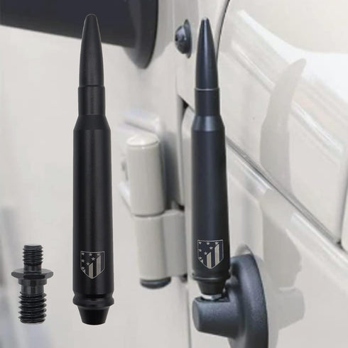AUTOXBERT 5.7 Inch Aluminium FM Aerial Antenna Radio Short Black Replacement Car Stereo