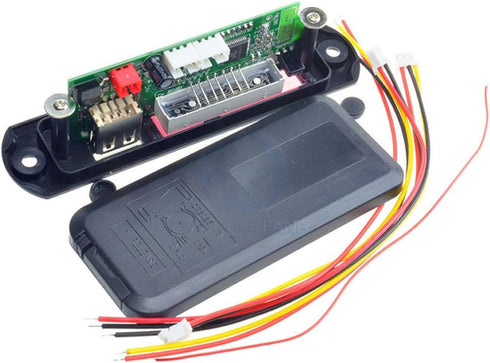 HiLetgo 12V MP3 WMA Audio Bluetooth Decoding Board w/SD Card Slot/USB/FM/Remote Decoding Module for Car with LCD