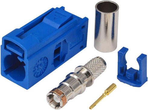 GPS telematics or Navigation RF Coax Connector Fakra C Straight Crimp Jack