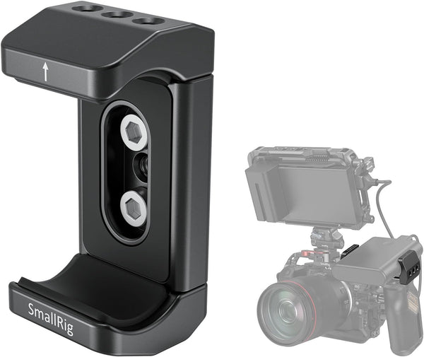 SmallRig Aluminum Power Bank Holder, Powerbank Mount Clamp Compatible with Width Range: 53 mm–84 mm and Thickness