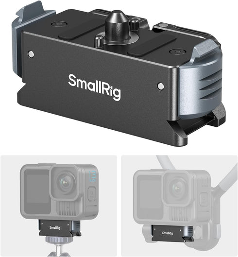 SMALLRIG Magnetic Quick Release Mount for GoPro Hero 13, Aluminum Adapter with 1/4"-20