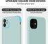 iPhone 11 Case with Square Edges, Camera Protection, Silicone Shockproof Cover with 2X Screen Protectors