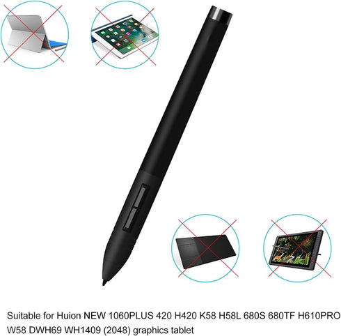 Yoidesu PEN80D Portable Graphics Tablet Pen, 8192 Level for Huion New 1060PLUS, 420, H420, K58, H58L
