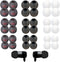 Zhtulck Ear Bud Rubber Tips, 36 Pcs Earbud Replacement Tips, Replacement Earbud Tips