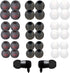 Zhtulck Ear Bud Rubber Tips, 36 Pcs Earbud Replacement Tips, Replacement Earbud Tips
