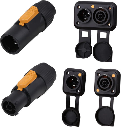 Toronce 10Feet powerCON True1 Male to Female Extension Cable, 14WAG, 1 Pack