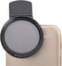 Diyeeni 37mm ND2 ND400 ND2 ND400 Clip On - Phone Lens ND Filter Kit, Variable ND Neutral Density Filter Adjustable