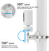 Pole Mount Bracket for Pan Tilt Camera - Multifunctional Winding Installation (1 Pack, White)