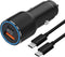 63W Super Fast Car Charger and Cable for Galaxy S23 S22 S24 Plus Ultra/S21 S20 FE, 2-Port (USB C 45W + USB A 18W)