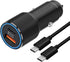63W Super Fast Car Charger and Cable for Galaxy S23 S22 S24 Plus Ultra/S21 S20 FE, 2-Port (USB C 45W + USB A 18W)