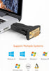 CableCreation USB to RS232 Male Adapter with PL2303 Chipset, USB to DB9 Serial Converter for Windows 11, 10, 8.1, 8, 7, Linux and Mac OS,Black