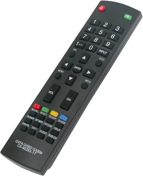 New GXFA GXBD GXBM CS-90283-1T Replacement Remote Control for Sanyo LCD LED HDTV Models