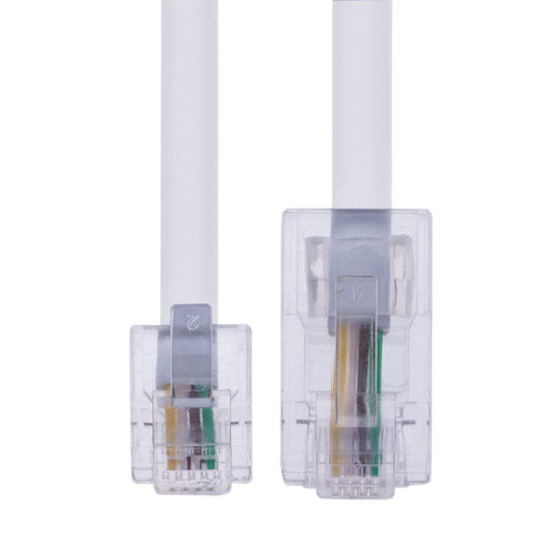 Keple 3m RJ11 to RJ45 Cable Phone Telephone Cord RJ11 6P4C to RJ45 8P8C Connector Plug Cable (White)